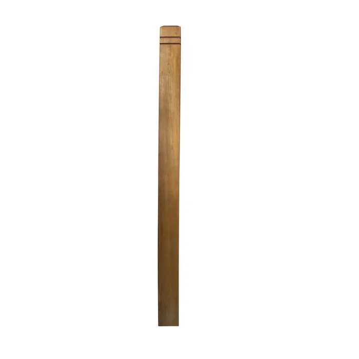 3-1/8 in. x 3-1/8 in. x 54 in. Brown Treated Deck Railing Post
