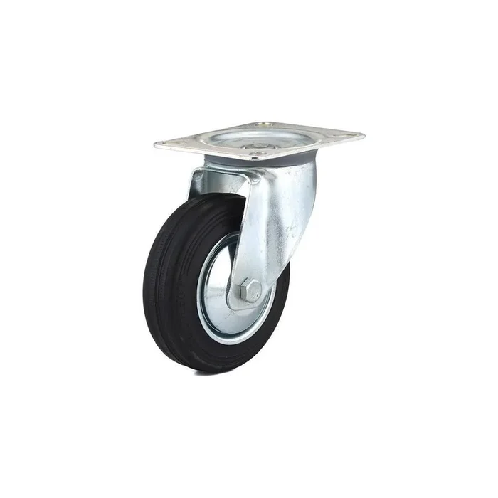 3-15/16 in. black Swivel Without Brake plate Caster, 154.4 lb. Load Rating
