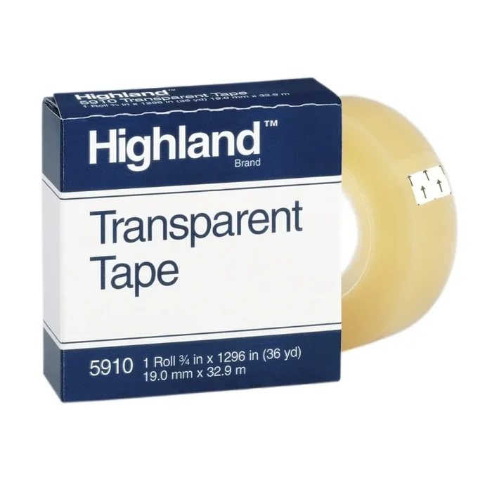 3/4″ Highland Transparent Tape Roll