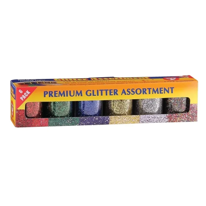 3/4 Oz. Glitter Assortment Pack Of 6