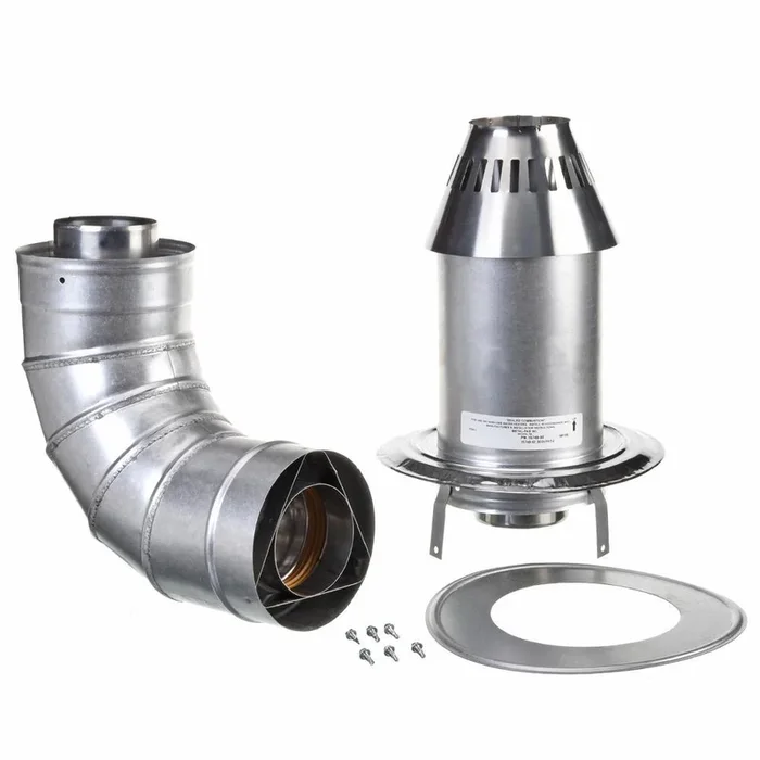 3 in. x 5 in. Stainless Steel Low Profile Termination Vent for Tankless Water Heaters