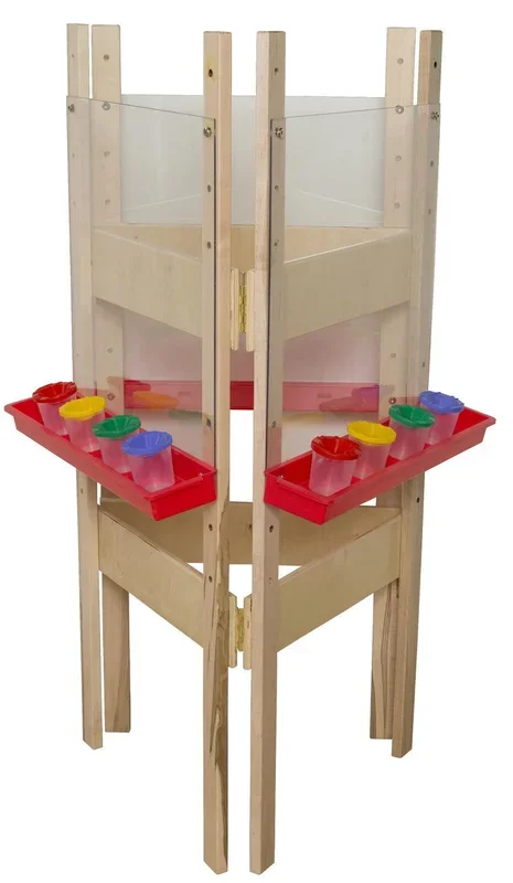 3-Sided Easel With Acrylic by Wood Designs
