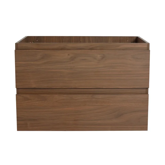 30″ Wall Mounted Bathroom Vanity Only The Cabinet Body Bvb01930Bno 2 2 Brown Oak Bathroom Wall Mounted Modern Plywood