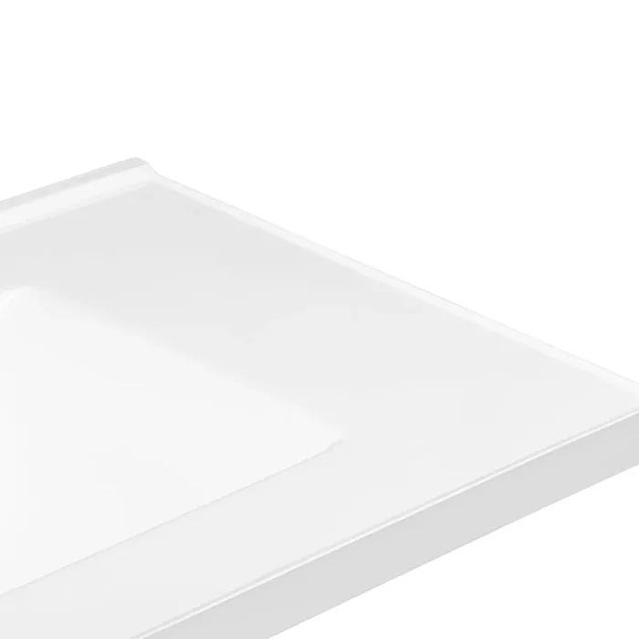 31-in White Cultured Marble Bathroom Vanity Top