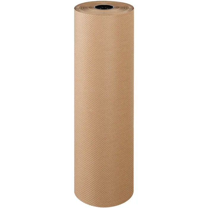 36″ 60 lb (9 Roll Diameter) Indented Kraft Paper Roll 300 Feet/Roll