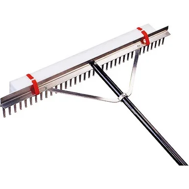 36″ Lake Rake with 11ft Handle w/Float and 20′ Rope