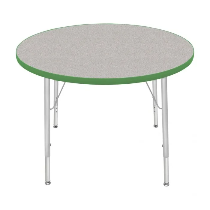 36″ Round Table – Gray Nebula and Dustin Green Color Scheme