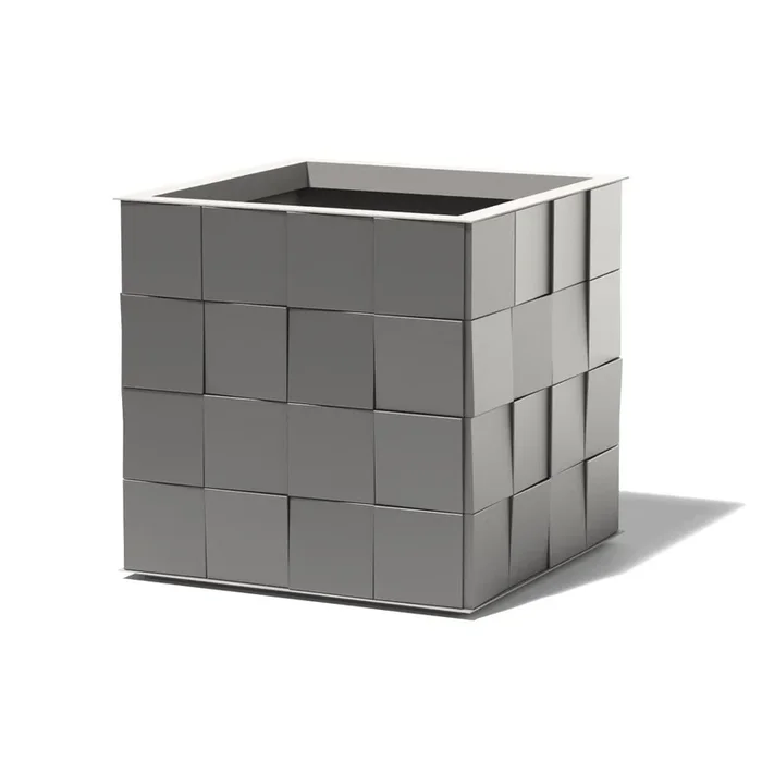 3D Aluminum Cube Planter