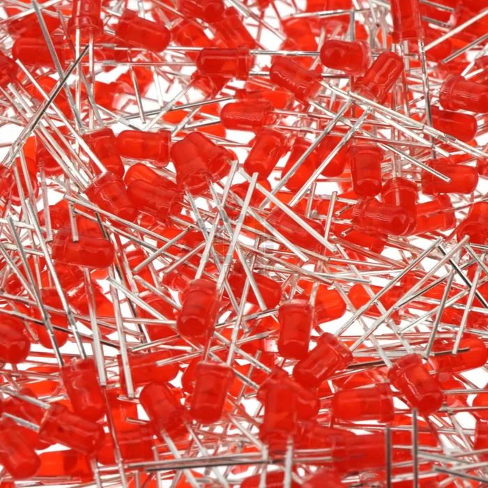 3mm Red LEDs, 1000 Pack