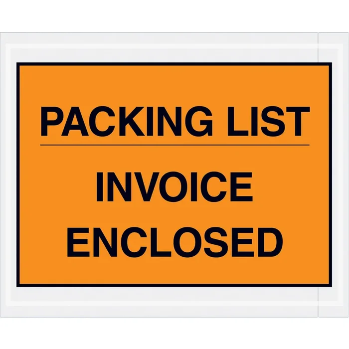 4-1/2 x 5-1/2 Packing List or Invoice Enclosed Envelopes 1000/Case
