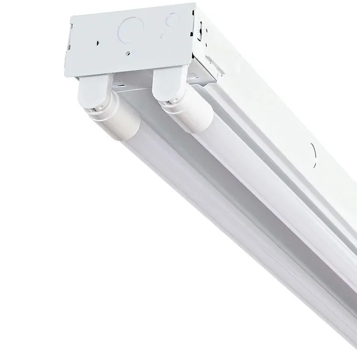 4 ft. 2-Light T8 Industrial LED White Strip Light with 3,500 Lumens DLC Flex Tubes 5000K