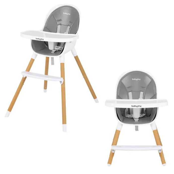4-in-1 Convertible Baby High Chair Infant Feeding Chair