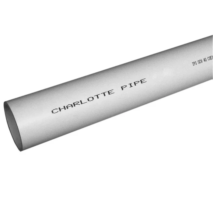 4 in. x 10 ft. PVC Schedule 40 Foam-Core DWV Pipe