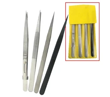 4 Piece Diamond Tweezer Set