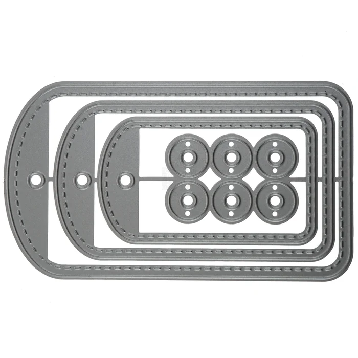4-Piece Travel Tags 1 Metal Cutting Die Set