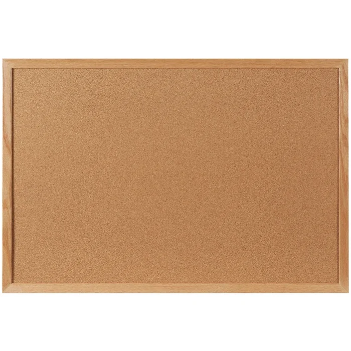 4 x 3′ Cork Board with Oak Frame