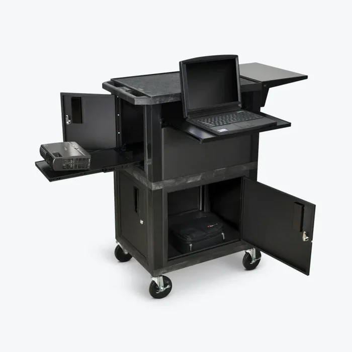 41″H Ultimate Presentation Station with Cabinets