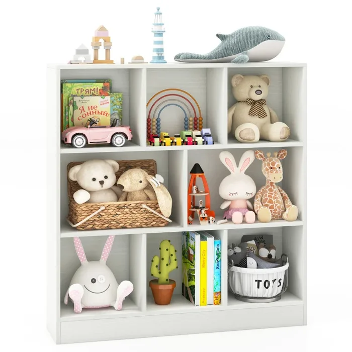 41 Inches 8-Cube Freestanding Bookcase for Kids