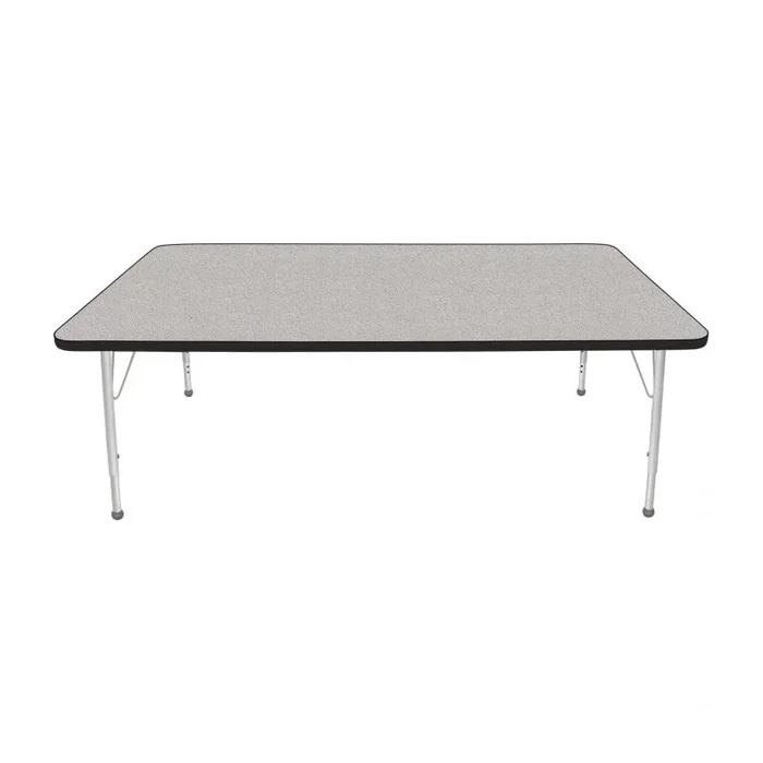 42″ x 72″ Rectangle Table – Gray Nebula Top and Black Edge