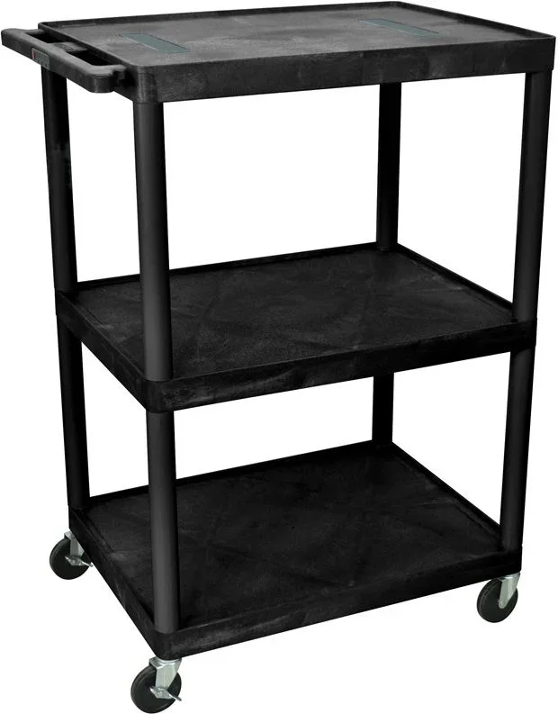 48″H AV Cart – Three Shelves
