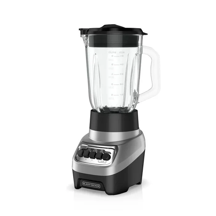 48 oz. 4-Speeds Silver Glass Jar Blender