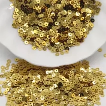 4mm Flat Sequins – Gold