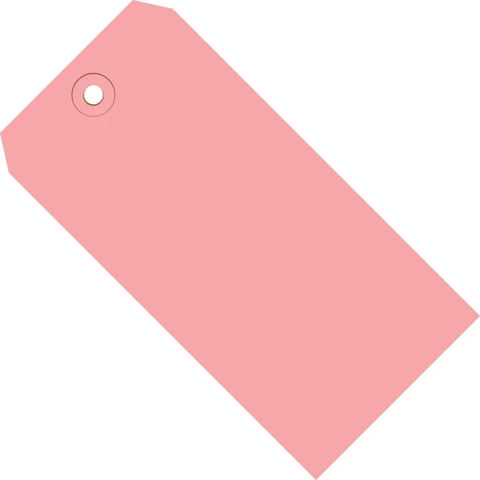 5-3/4 x 2-7/8 Pink Tags (THICK BOARD – 13 POINT) 1000/Case