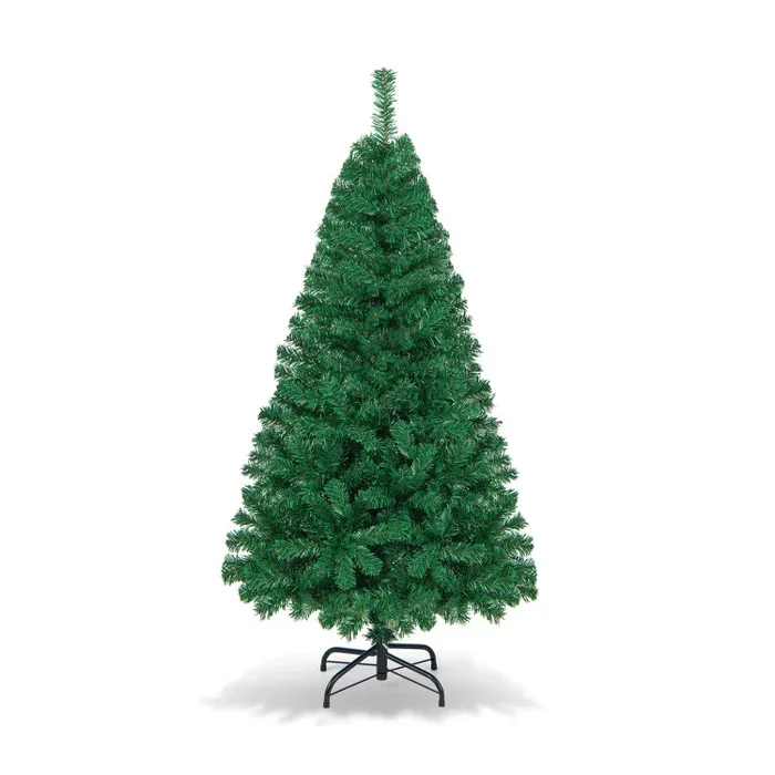 5/6/7/8 Feet Artificial PVC Christmas Tree with Solid Metal Stand