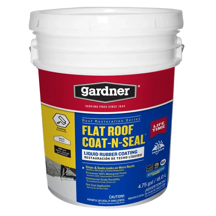 5 Gal. Flat Roof Coat-n-Seal Liquid Rubber Coating