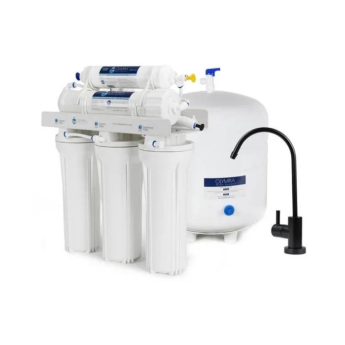 5-Stage Under-Sink Reverse Osmosis Water Filtration System with 50 GPD Membrane in Oil Rubbed Bronze Faucet