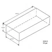 50 Gallon Plastic Marine and RV Water or Waste Holding Tank