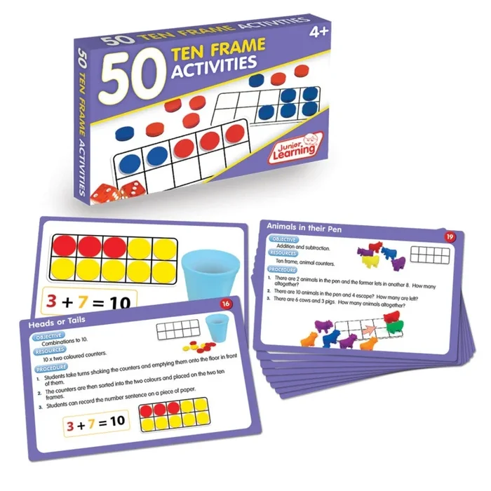 50 Ten Frame Activities for Engaging Math Learning
