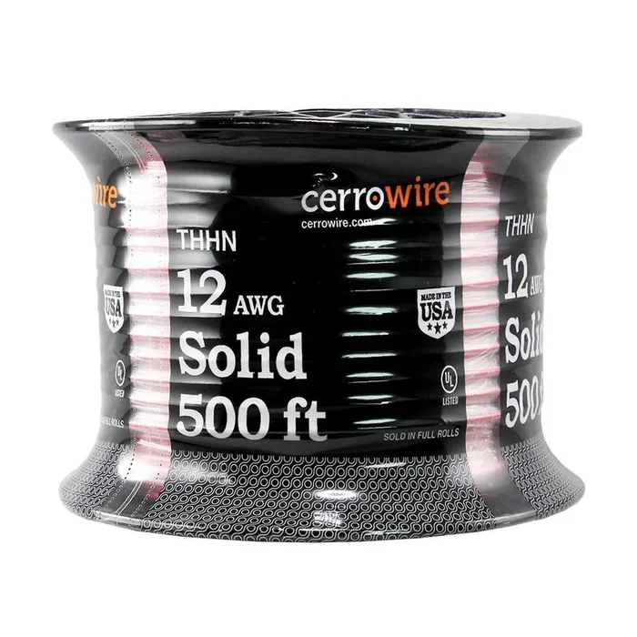 500 ft. 12/1 Red Solid THHN Wire
