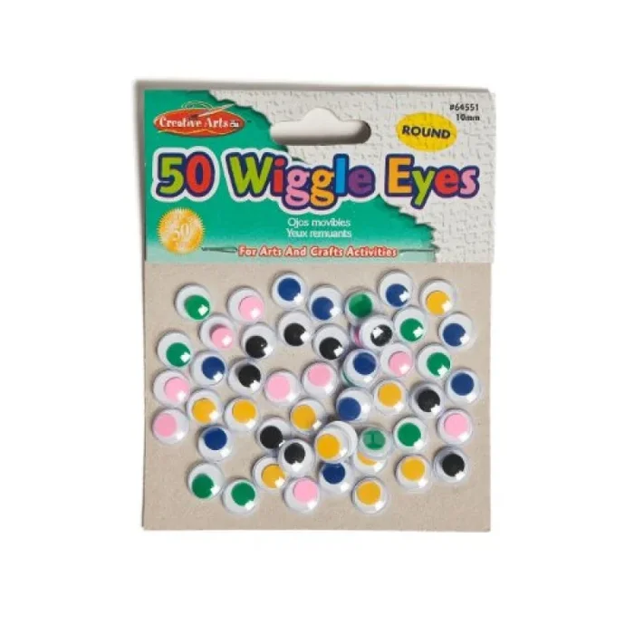50Ct Assorted 15Mm Wiggly Eyes