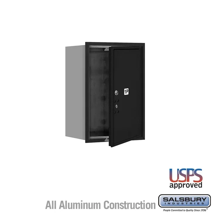 6-Door High Recessed Mounted Parcel Locker with USPS Access – Black