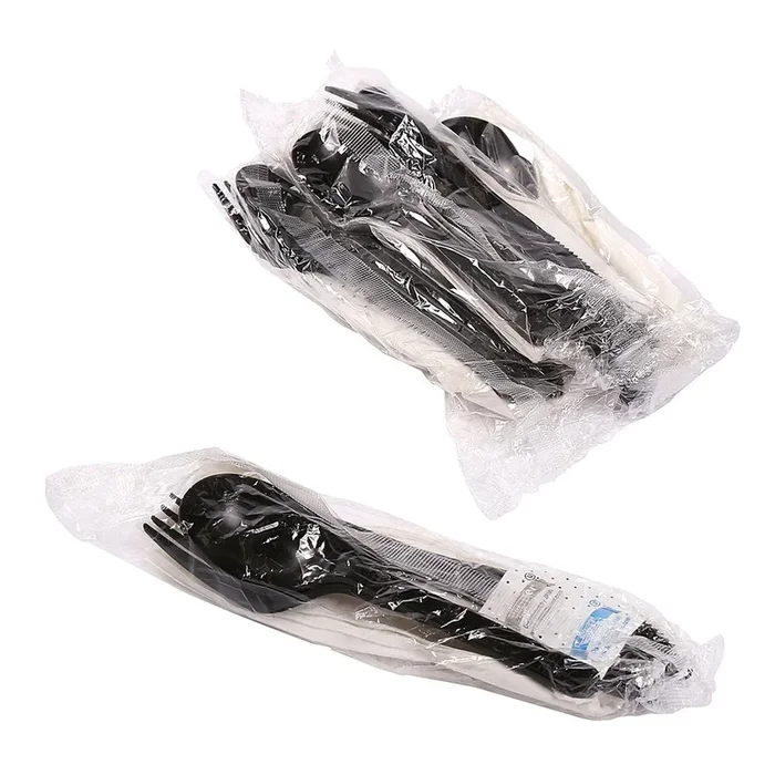 6 Piece BLACK H.D. Cutlery Kit