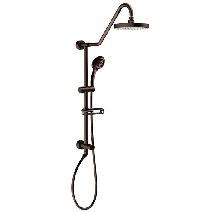 6-spray 8 in. Dual Shower Head and Handheld Shower Head with Low Flow in Oil-Rubbed Bronze
