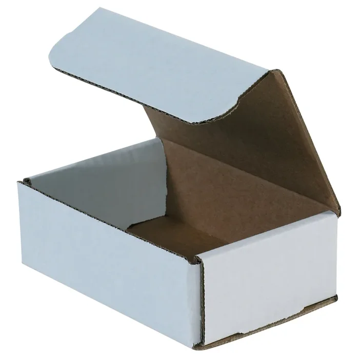 6 x 4 x 1 White Corrugated Mailers 50/Bundle