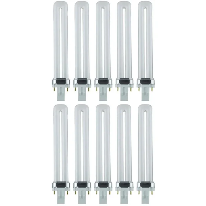 60-Watt Equivalent Twin Tube PL U-Shaped GX23 Base CFL Light Bulb in Warm White, 2700K (10-Pack)