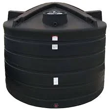 6011 Gallon Plastic Vertical Water Storage Tank in Black