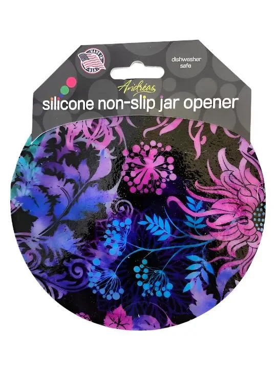 62 Jar Opener Pink Purple Green Floral Floral