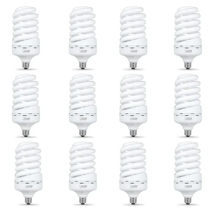 65-Watt Equivalent T5 Spiral Non-Dimmable E26 Base Compact Fluorescent CFL Light Bulb, Soft White 2700K (12-Pack)