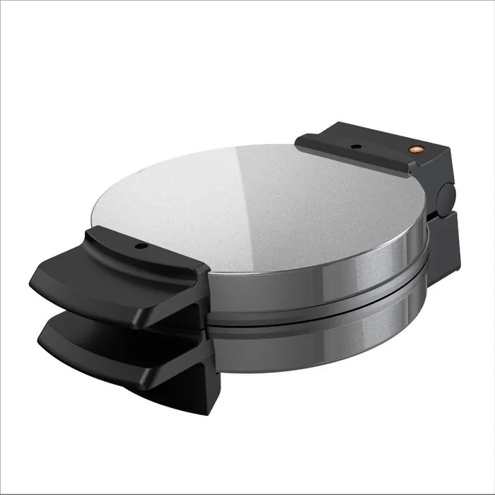 7.25 in. Silver Belgian Waffle Maker