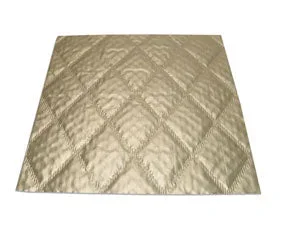 7-3/8 x 7-3/8 (16 & 32 oz) Square Candy Pad Gold 500/Case