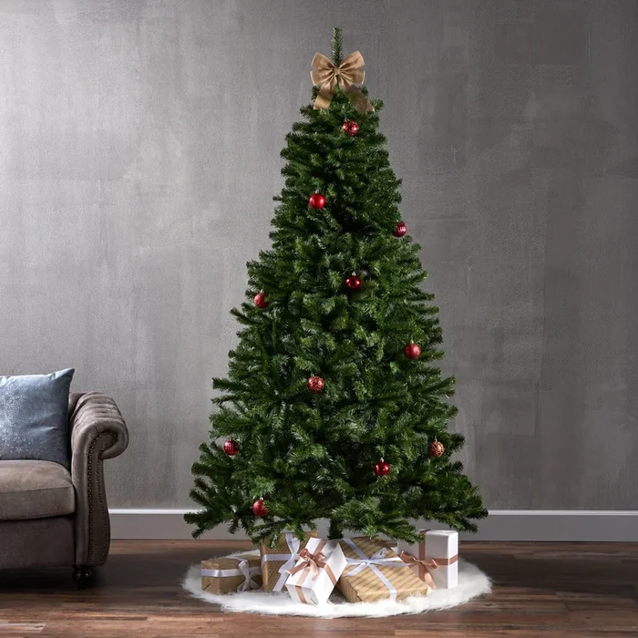 7′ Noble Hinged Tree,Dia:48 Green Pvc