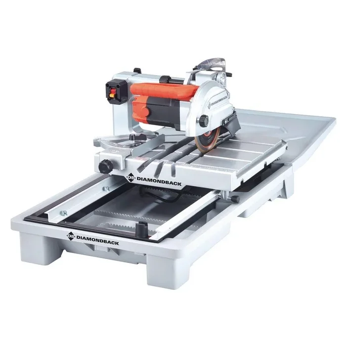 7 in. Heavy Duty Wet Tile Saw with Sliding Table