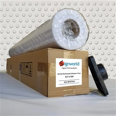 70/30 Perforated Window Vinyl ( window perf ) 54″ X 150′