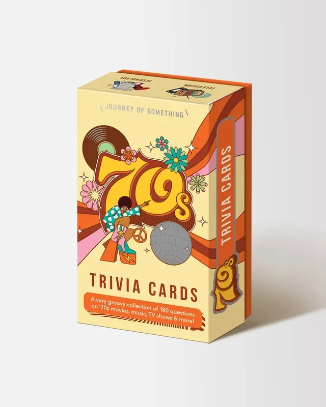 70s Trivia Card Game – Fun Adult Party Game