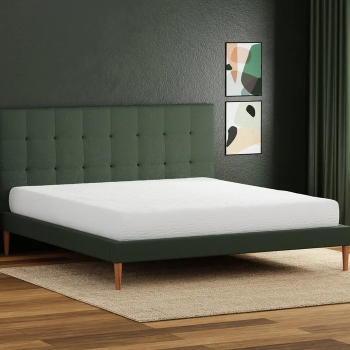 8″ Essentials Gel Infused Memory Foam Mattress Twin White Foam Twin