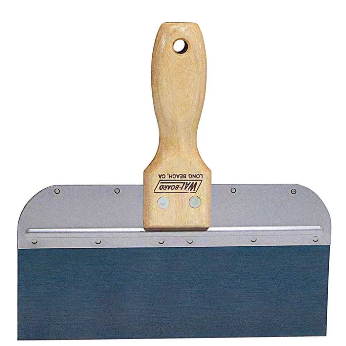 8 in. Blue Steel Taping Knife with Wood Handle